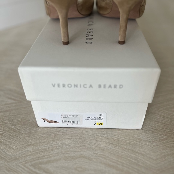 Veronica Beard Beige Heeled Sandals - Picture 2 of 5